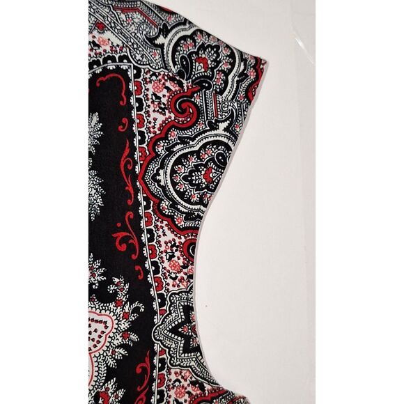 A Talbots Women's Top Sleeveless Bohemian Eastern Gypsy Office Siren M - Picture 6 of 9